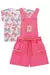 Jardineira Infantil em Malha Blend e Blusa em Malha Power -Kukie 77198 - Looks Babilice