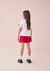 Conjunto Infantil Blusa Mangas Curtas e Short Saia MINIE MOUSE- Animê N4637 - Looks Babilice