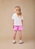 Conjunto Infantil Blusa Mangas Curtas RAPUNZEL e Short Lilás- Animê N4778 - Looks Babilice