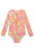 Maiô Infantil Rosa em Malha com Proteção UV 50+ - Kukiê - 78236 - loja online