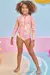 Maiô Infantil Rosa em Malha com Proteção UV 50+ - Kukiê - 78236 na internet