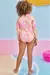 Maiô Infantil Rosa em Malha com Proteção UV 50+ - Kukiê - 78236 - Looks Babilice