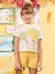 Short Infantil Amarelo Sarja- Animê N4234 - loja online