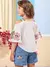 Blusa Infantil com Mangas de Azulejos da Minnie Mouse - Animê - N4123 na internet