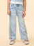 Calça Jeans Infantil Tradicional Cós Elástico e botão - Anime N4130 na internet