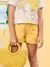 Short Infantil Amarelo Sarja- Animê N4234 na internet