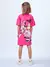 Vestido Infantil Pink Estampa Minnie - Animê N4239 - Looks Babilice