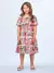 Vestido Infantil com Estampa de Azulejos da Disney -ANIMÊ N4260 - loja online