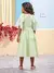 Vestido Infantil Listrado Babado e Mangas Bordadas -ANIMÊ N4266 - loja online