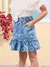 Imagem do Saia Infantil Jeans Barra com Babado- Animê N4318
