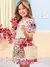 Conjunto Infantil com Estampa de Azulejo (Short Embutido)-ANIMÊ N4444