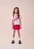 Conjunto Infantil Blusa Mangas Curtas e Short Saia MINIE MOUSE- Animê N4637 na internet