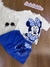 Conjunto Infantil Blusa e Saia Shorts Corpinho Minnie Mickey Strass - Animê P5862