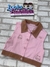 Colete Rosa Infantil de Gola com Aplique - Mon Sucrê 4426004 - comprar online