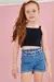 Blusa Cropped Infantil Regata em Canelado Pink -Infant-78668 - comprar online