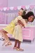Salopete Infantil em Sarja Ônix com Elastano com Blusa em Laise Sublimada -Kukie 77215 na internet
