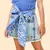 Short Infantil Jeans Com Faixa Estampada- Animê N4233 - Looks Babilice