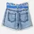 Imagem do Short Infantil Jeans Com Faixa Estampada- Animê N4233