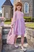 Vestido Infantil Rosa em Cotton e Tule - Kukiê - 72181 - comprar online