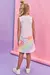 Vestido Infantil Rosa em Fly Tech Mangas Curtas -Kukie 77002 na internet