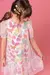 Vestido Infantil em Fly Tech e Tule Brilho - Kukiê- 72659