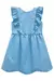 Imagem do Vestido Infantil Jeans Babado e Flores- Kukie 78515