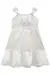 Vestido Infantil Branco em Laise -Kukie 77622 - Looks Babilice