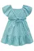 Vestido Infantil Azul em Linho Bordado Dolce - INFANTI 74242 - loja online