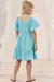 Vestido Infantil Azul em Linho Bordado Dolce - INFANTI 74242 - Looks Babilice