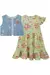 Vestido Infantil em Malha Fresh e Colete em Jeans Arkansas -Kukiê - 76994