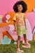 Vestido Infantil Meia Malha Laranja - Kukie 73758 - comprar online