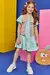 Vestido Infantil em Meia Malha e Colete em Sarja com Elastano Kukiê 76040 - comprar online
