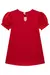 Vestido Infantil Vermelho em Malha Mangas Fofadinhas- Kukiê 77704 - Looks Babilice