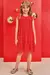 Vestido Infantil Vermelho em Tule -Kukie - 75331 - Looks Babilice