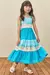 Vestido Infantil Babado Azul Degrade -Infanti-78893 - comprar online