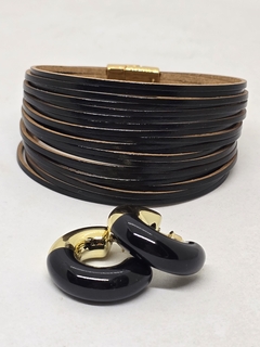 Aros Argolla mitad esmalte - tienda online