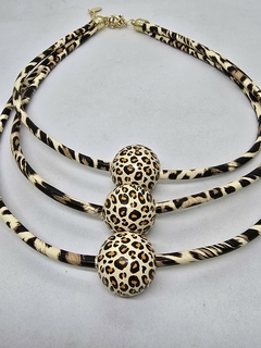 Collar cordon y Leopardo 3 lineas - comprar online