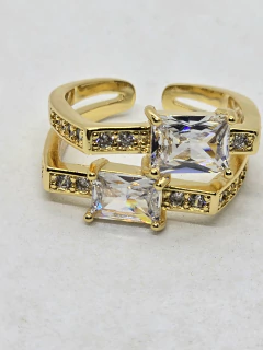 Anillo Bombé cristal - Luna Garzón