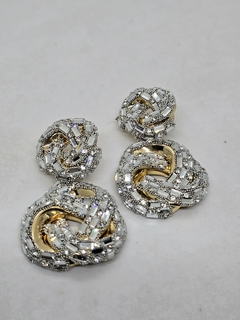Aros Doble Nudo de cristal