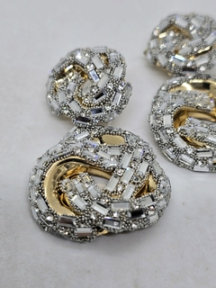 Aros Doble Nudo de cristal - comprar online