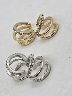 Aros Ear cuffs Tres lineas. - comprar online