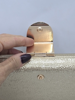 Cartera Clutch Cierre Modern Metal - tienda online