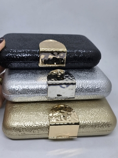 Cartera Clutch Cierre Modern Metal - comprar online
