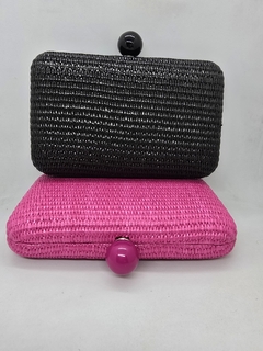 Cartera Clutch de Rafia y acrilico - comprar online