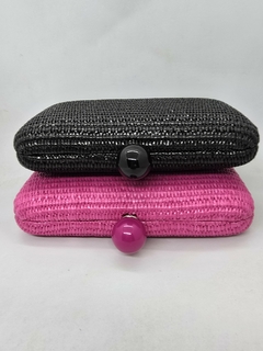 Cartera Clutch de Rafia y acrilico en internet