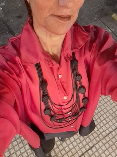 Camisa Satén roja