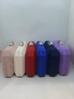 Cartera Clutch Net cierre plateado - tienda online