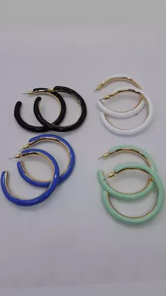 Aros Argollas Esmaltadas