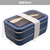 Lunchera Plastica Doble Piso con Tenedor - tienda online