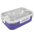 Lunchera Rectangular de Acero Inoxidable con División y Cuchara - comprar online